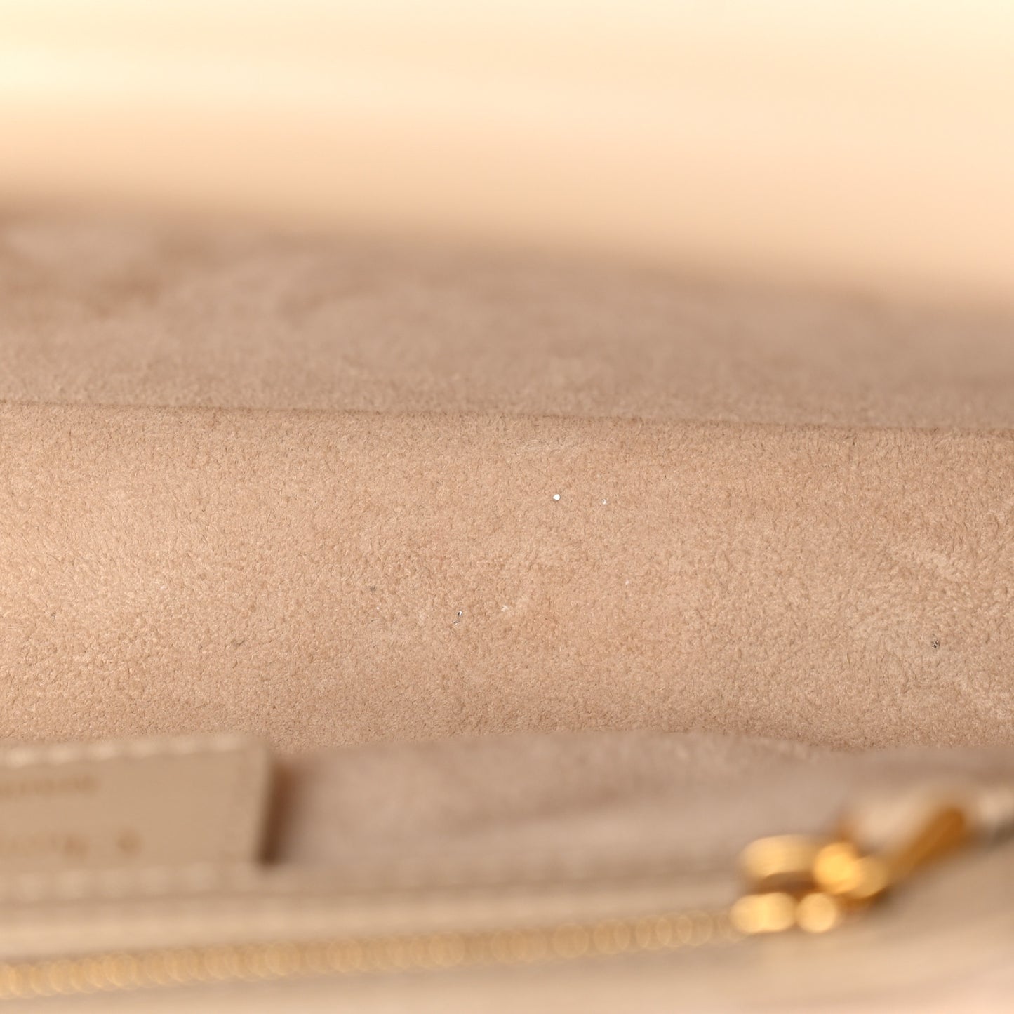 Calfskin Cannage Small Jolie Top Handle Bag Powder Beige