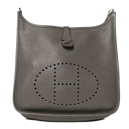 Hermes Taurillon Clemence Evelyne III PM Etain 1 of 10