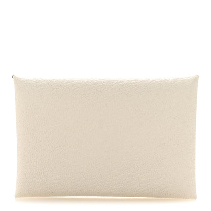 Hermes Chevre Mysore Verso Calvi Card Case Nata Quebracho 1 of 9
