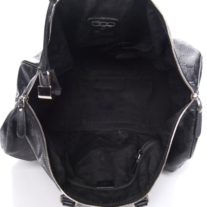 Gucci Imprime Monogram Web Carry On Duffle Bag Black 5 of 19