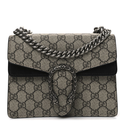 Gucci GG Supreme Monogram Super Mini Dionysus Shoulder Bag Black 1 of 11