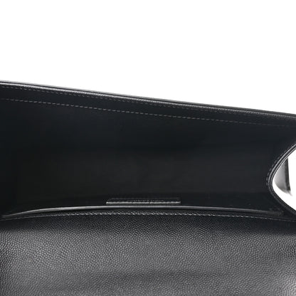 Saint Laurent Grain De Poudre Medium Classic Monogram Kate Satchel Black 4 of 11