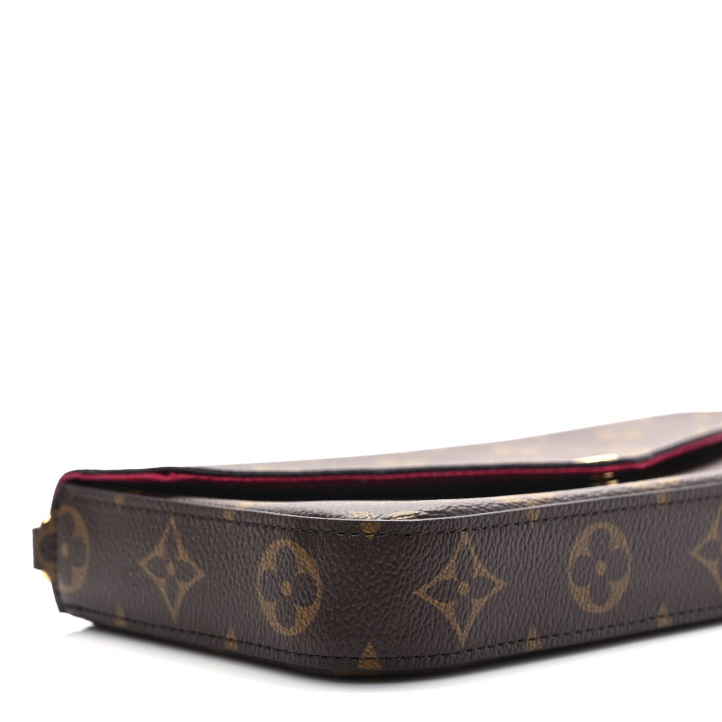 Monogram Pochette Felicie Chain Wallet Fuchsia