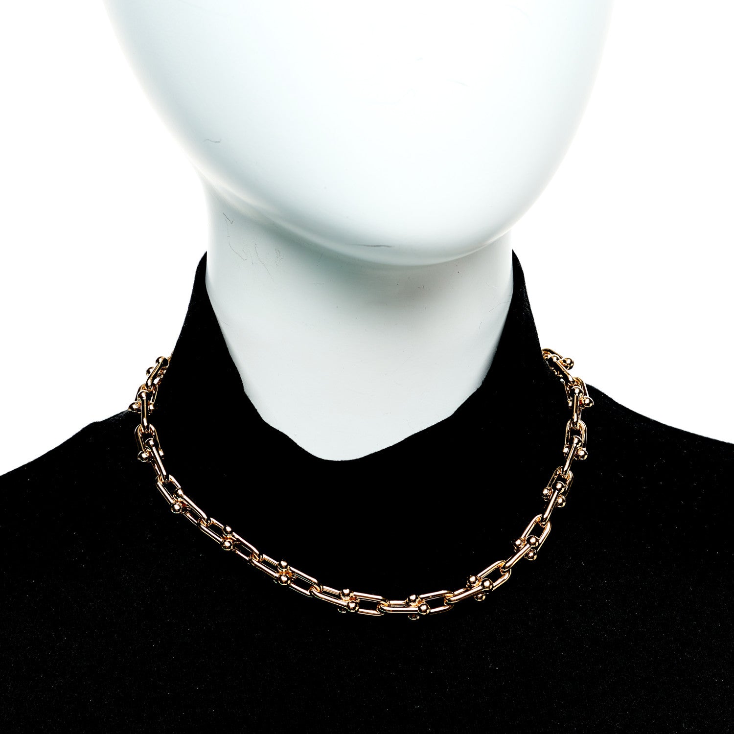 Tiffany 18K Rose Gold Medium HardWear Link Necklace 2 of 6