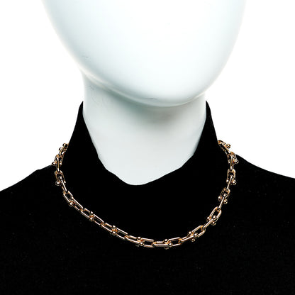Tiffany 18K Rose Gold Medium HardWear Link Necklace 2 of 6