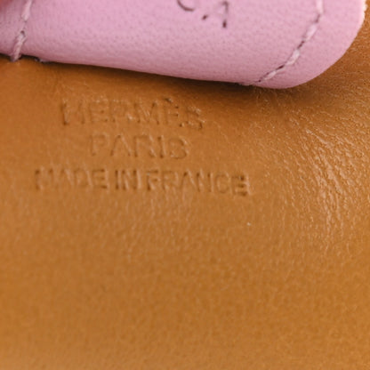 Hermes Milo Lambskin Grigri Rodeo Horse Bag Charm PM Sesame Mauve Sylvestre Craie 3 of 4