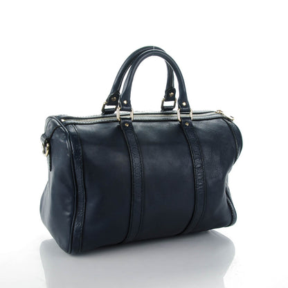 Gucci Calfskin Microguccissima Trim Medium Boston Blue Sapphire 3 of 10