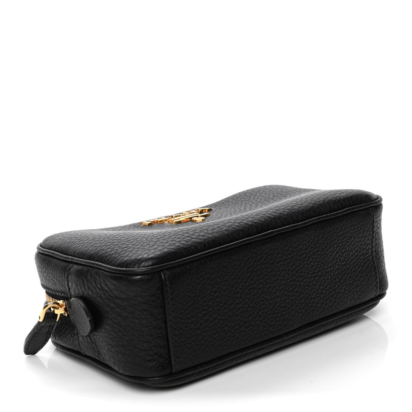 Vitello Daino Wristlet Black