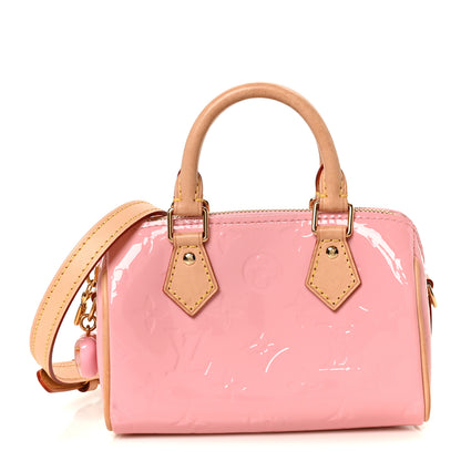 Louis Vuitton Vernis Monogram Nano Speedy Mochi Pink 1 of 11