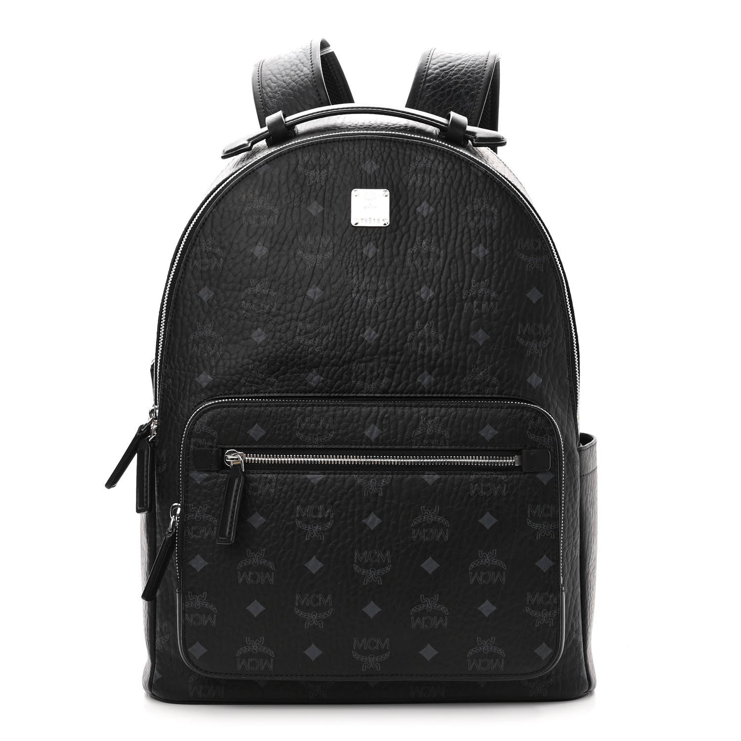 MCM Visetos Medium Stark Backpack Black 1 of 9