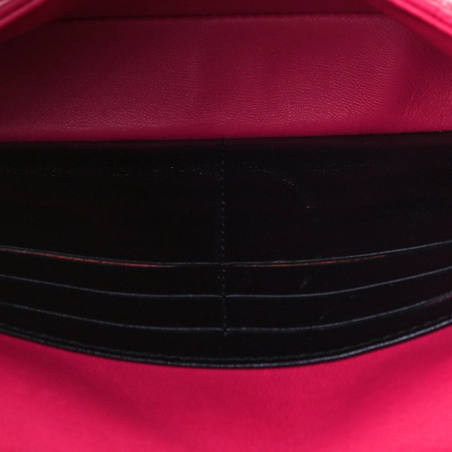 Lambskin Cannage Miss Dior Promenade Pouch Fuchsia