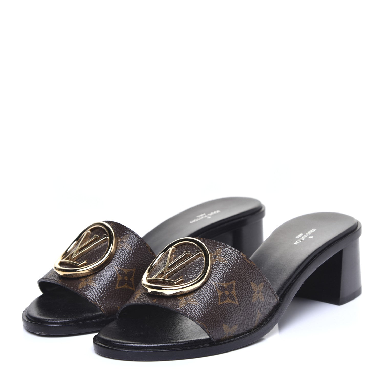 Louis Vuitton Monogram Lock It Mules 40 2 of 11