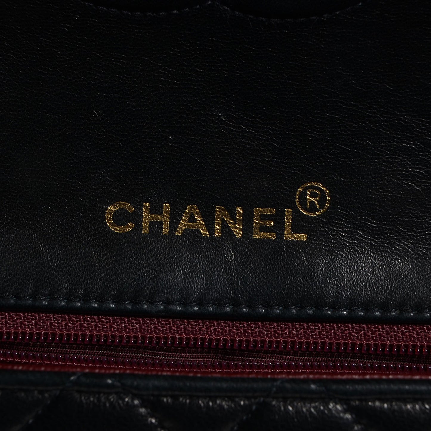 Lambskin Quilted Mini Square Flap Black