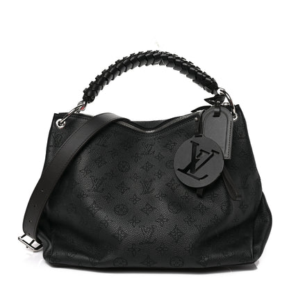 Louis Vuitton Mahina Beaubourg Hobo MM Black 1 of 8