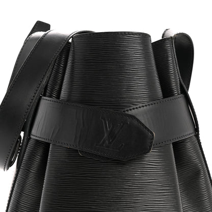 Louis Vuitton Epi Sac D'epaule Black 7 of 16