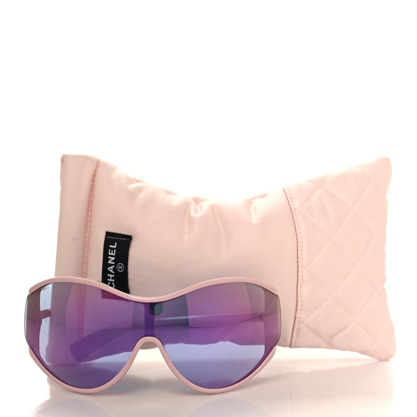 Acetate Mirror Shield Sunglasses 71475 Pink