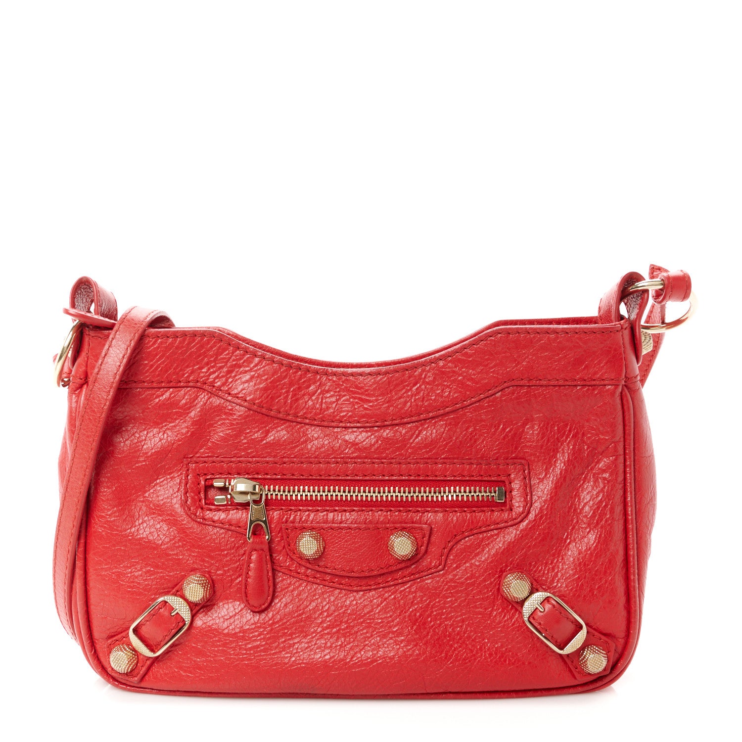 Balenciaga Agneau Giant 12 Gold Hardware Hip Rouge Cardinal 1 of 10