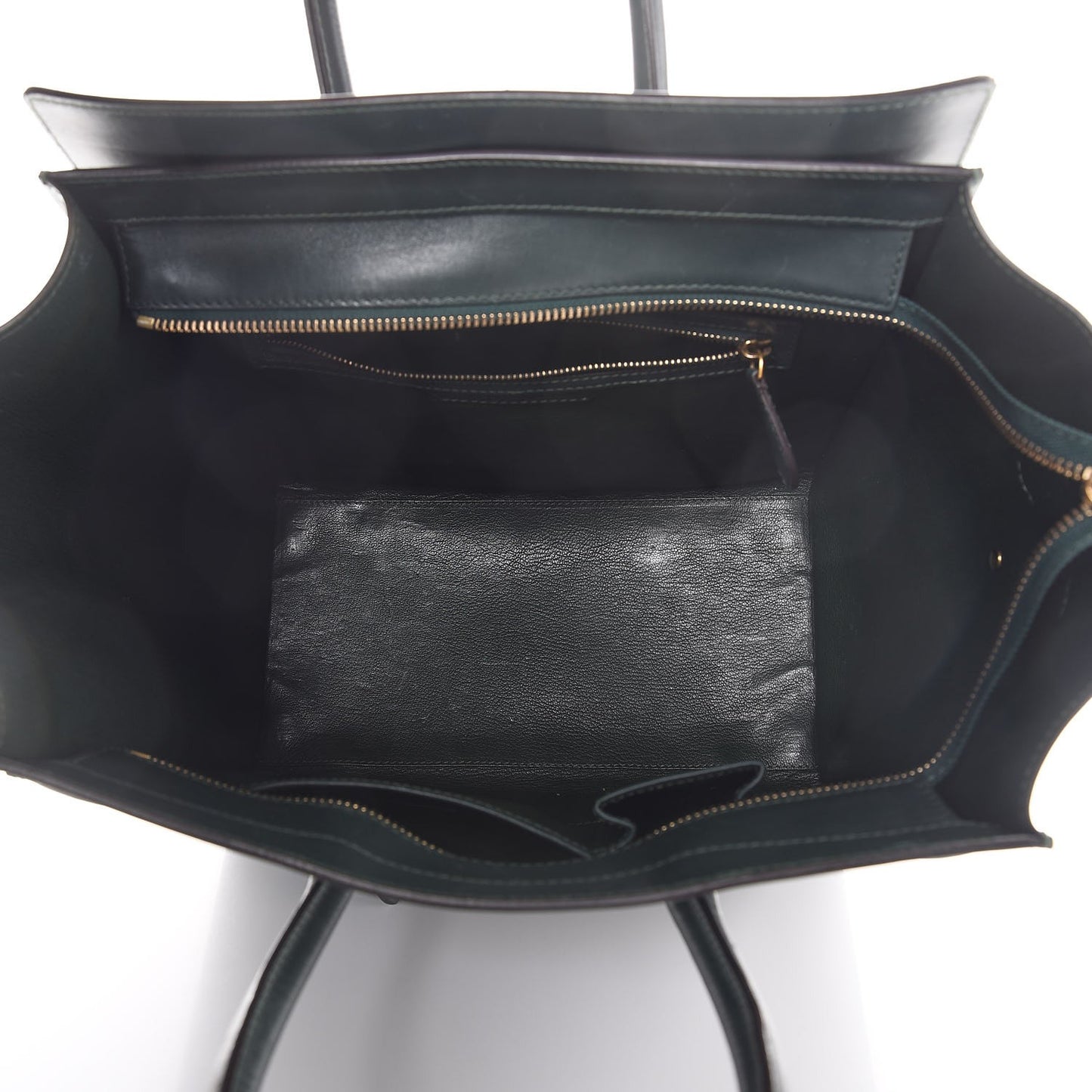 Smooth Calfskin Mini Luggage Emerald