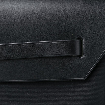 Hermes Toile Vache Calfskin Herbag 39 MM Black 14 of 25