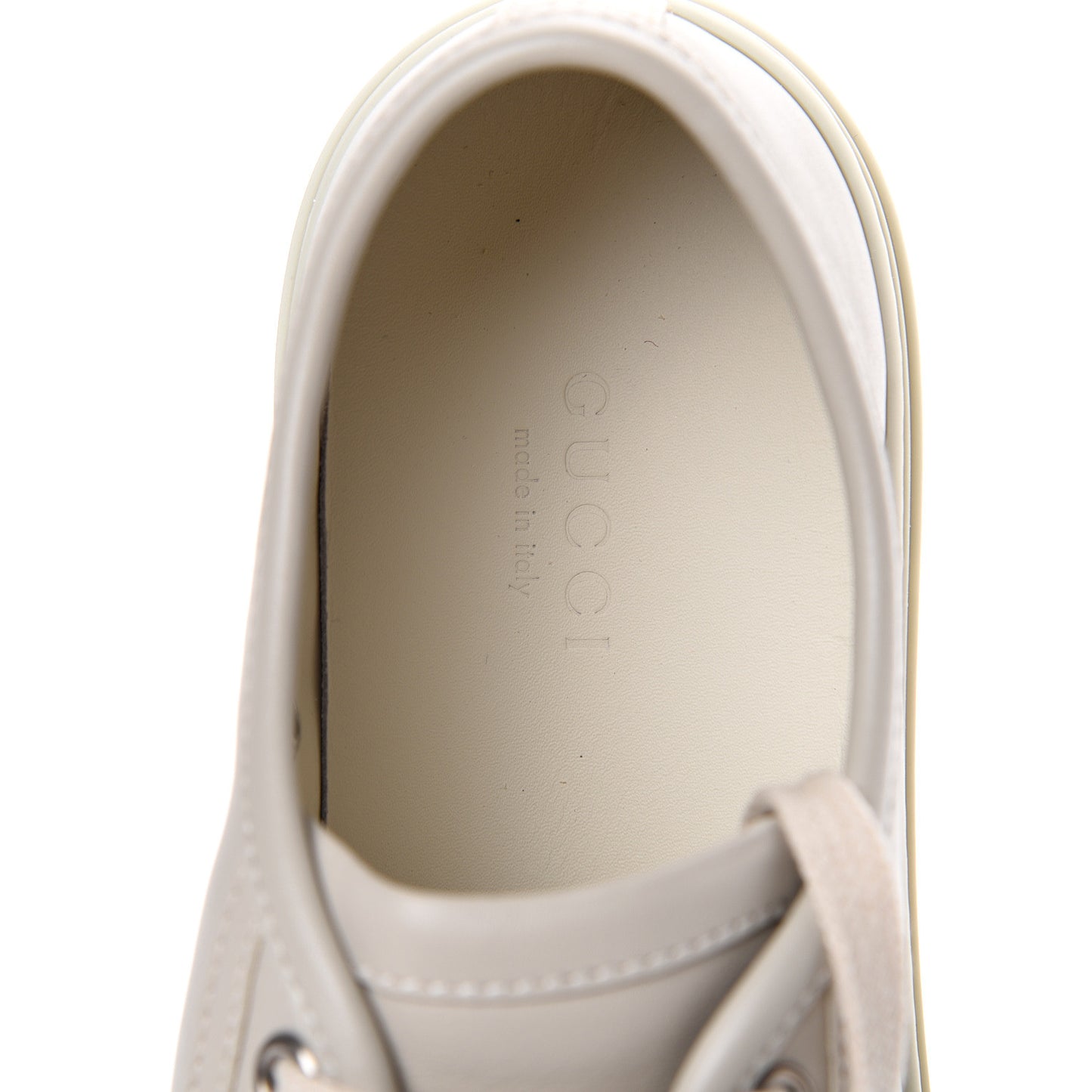 Calfskin Miro Soft Womens Lace Up Sneakers 35 Mystic White