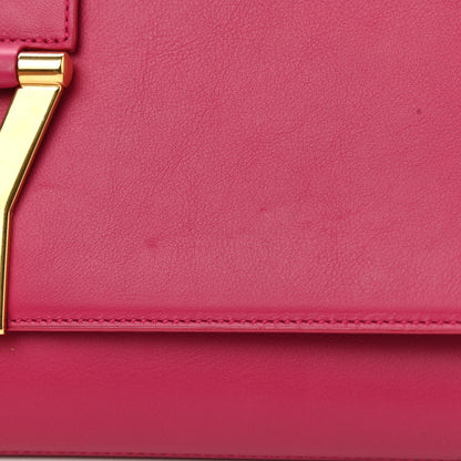 Saint Laurent Calfskin Classic Y Ligne Clutch Fuchsia 8 of 8