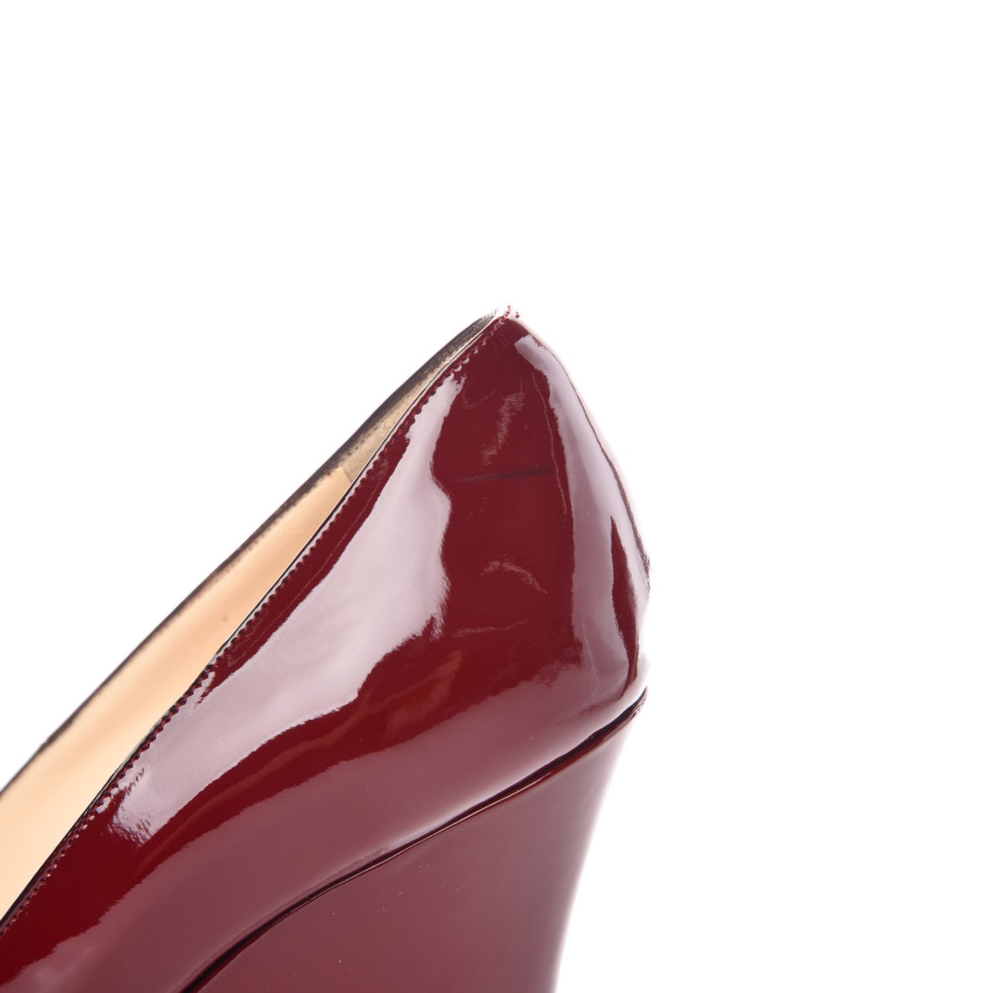 Patent Ron Ron Zeppa Wedges 38 Red