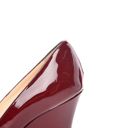 Christian Louboutin Patent Ron Ron Zeppa Wedges 38 Red 11 of 12