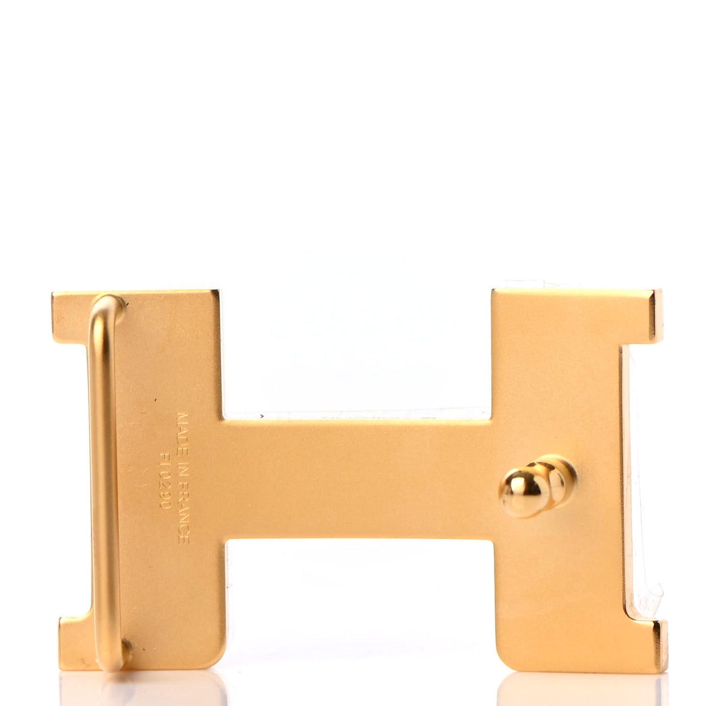 Guilloche Constance 24mm Belt Buckle Gold