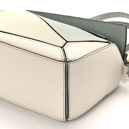 Loewe Calfskin Mini Puzzle Bag Ash Grey Marble Green 7 of 7