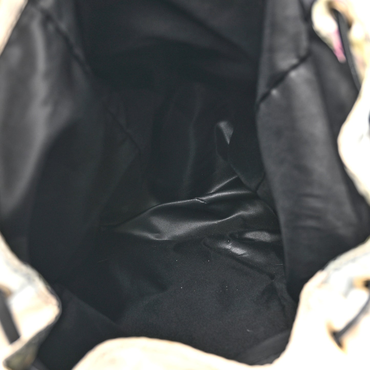 Nylon Foral Print Bow Backpack Green Multicolor