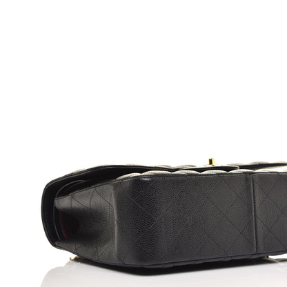 Chanel Caviar Quilted Jumbo Double Flap Black 8 of 10