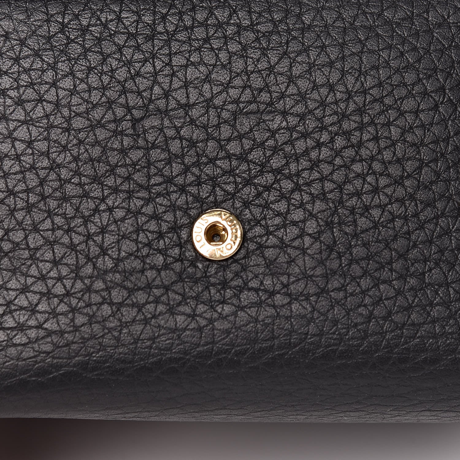 Louis Vuitton Taurillon Studded Sol Capucines Compact Wallet Black 10 of 12