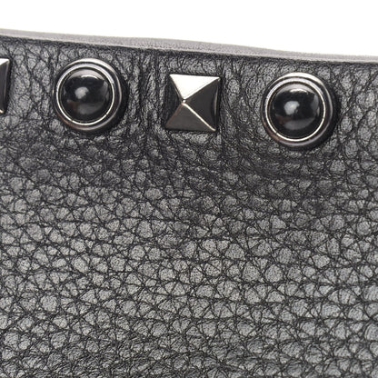 Valentino Garavani Calfskin Small Rockstud Rolling Chain Camera Crossbody Bag Black 9 of 11