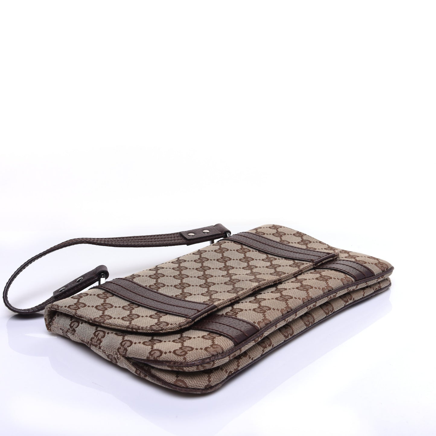 Monogram Satchel Dark Brown