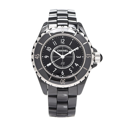 Chanel Stainless Steel Ceramic 33mm J12 Quartz Watch Black 1 of 5