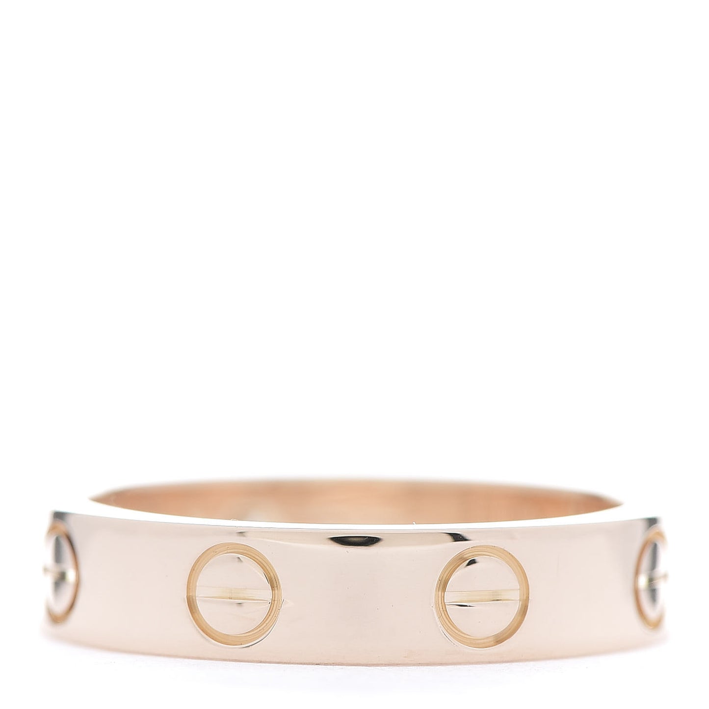 18K Pink Gold Diamond 4mm LOVE Wedding Band Ring 49 4.75