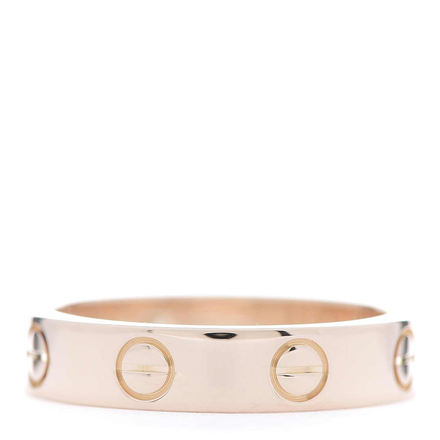 Cartier 18K Pink Gold Diamond 4mm LOVE Wedding Band Ring 49 4.75 3 of 4