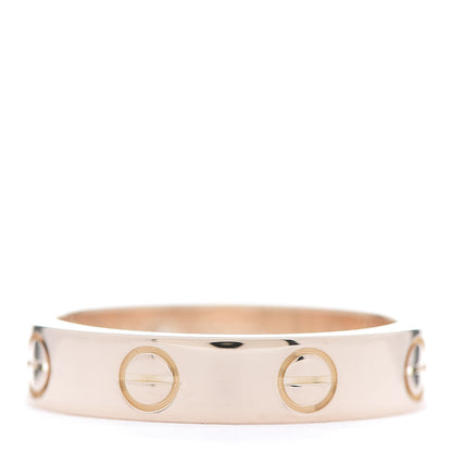 Cartier 18K Pink Gold Diamond 4mm LOVE Wedding Band Ring 49 4.75 3 of 4