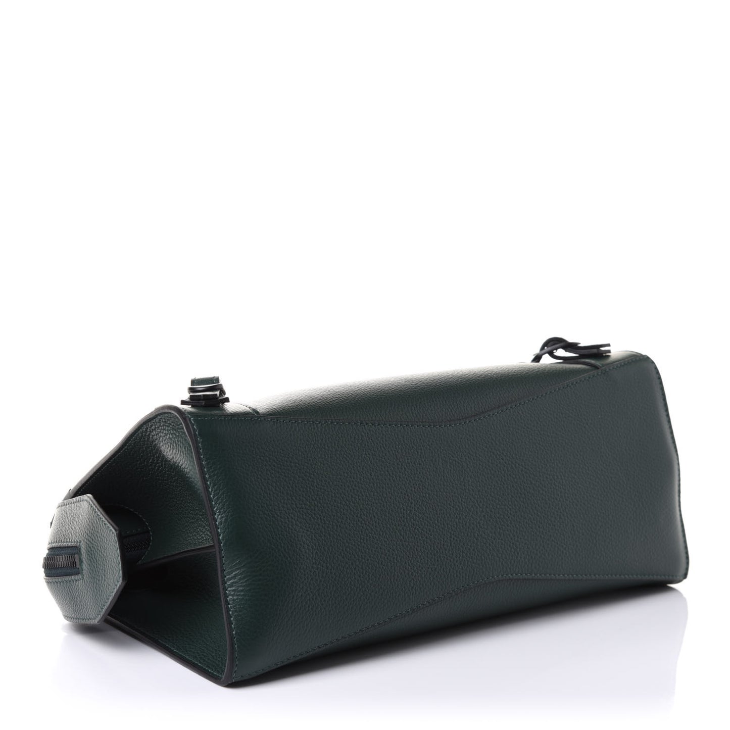 Grained Calfskin Neo Classic Matte Black Hardware S City Forest Green