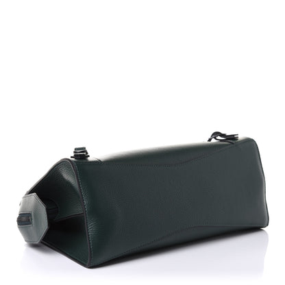 Balenciaga Grained Calfskin Neo Classic Matte Black Hardware S City Forest Green 4 of 10