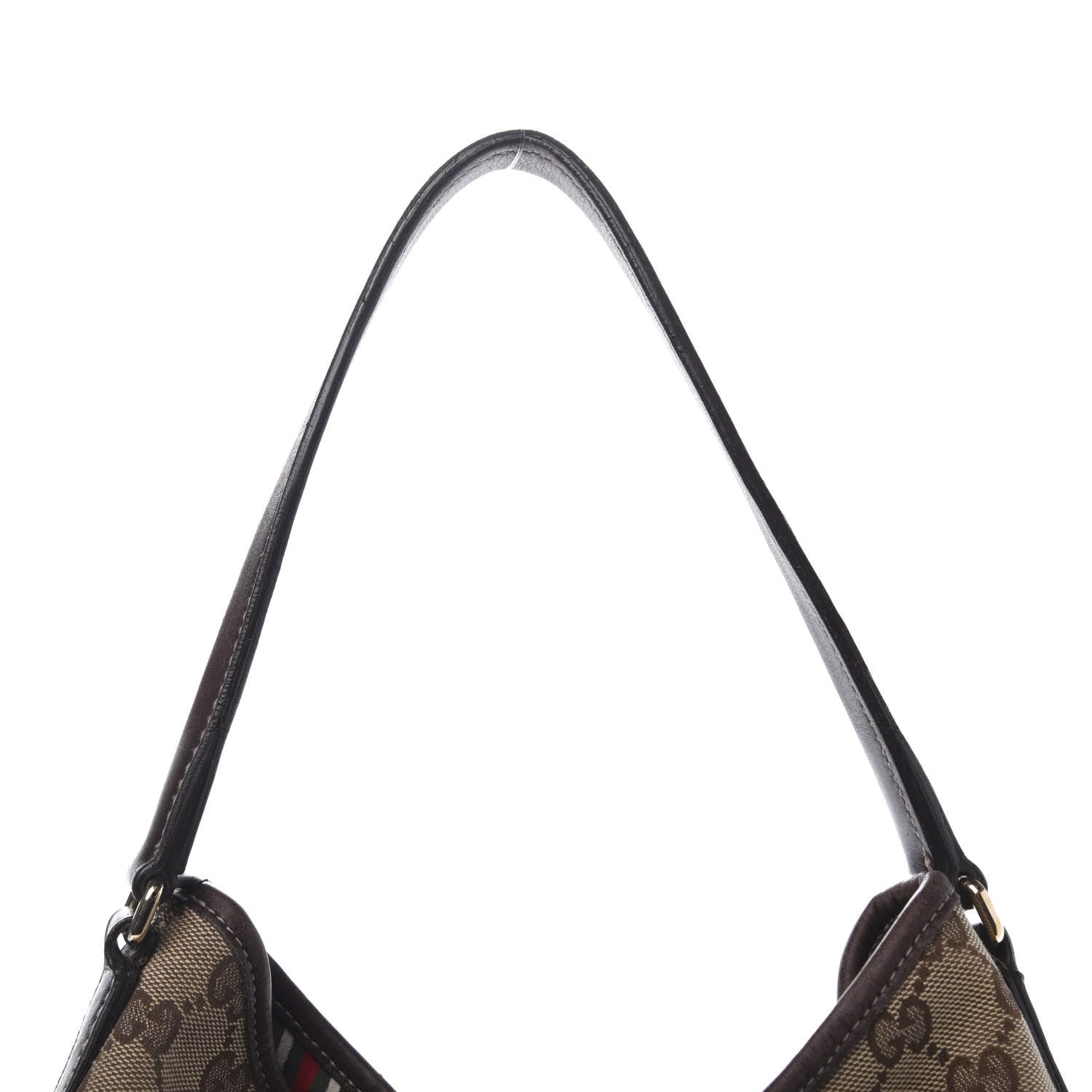 Gucci Monogram Medium New Britt Hobo Dark Brown 14 of 17