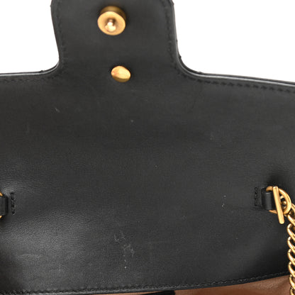 Gucci Calfskin Matelasse Super Mini GG Marmont Shoulder Bag Black 14 of 15