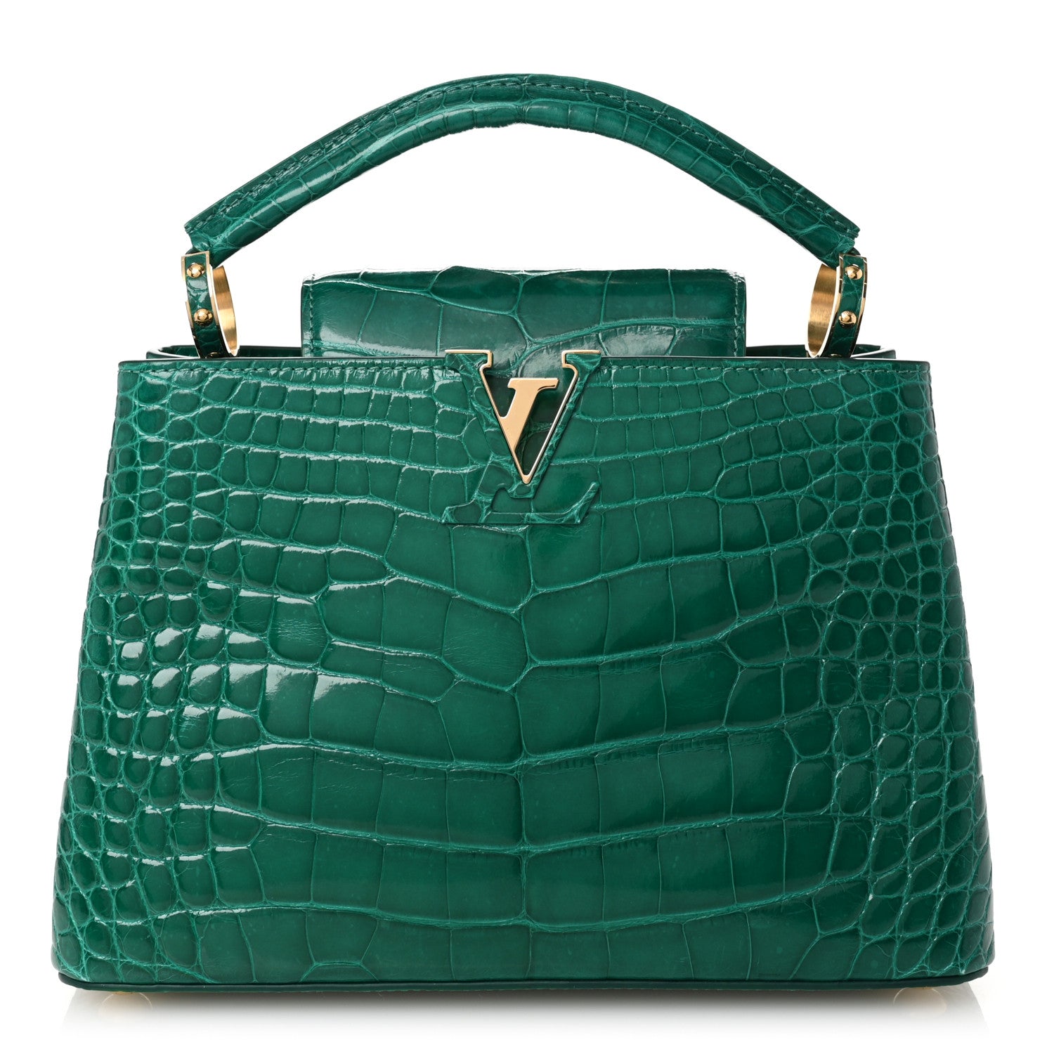 Louis Vuitton Alligator Capucines BB Emeraude 1 of 10