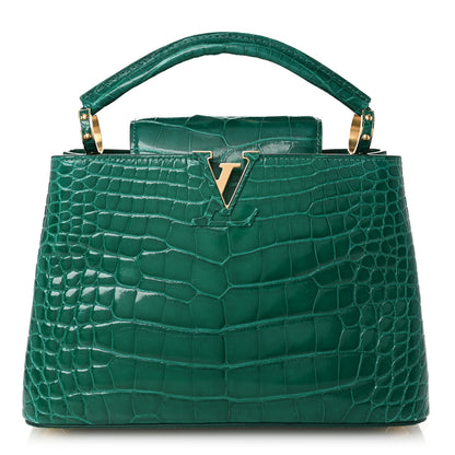 Louis Vuitton Alligator Capucines BB Emeraude 1 of 10