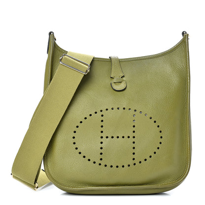 Hermes Taurillon Clemence Evelyne III PM Vert Anis 1 of 18