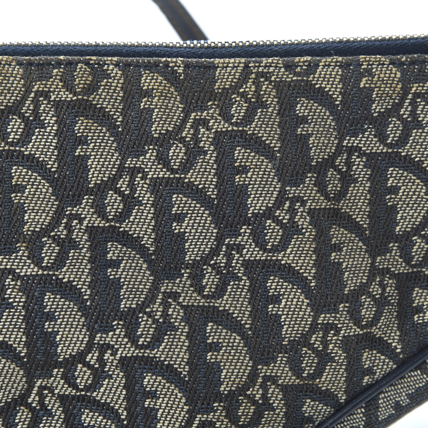 Christian Dior Monogram Mini Saddle Pochette Navy 10 of 10
