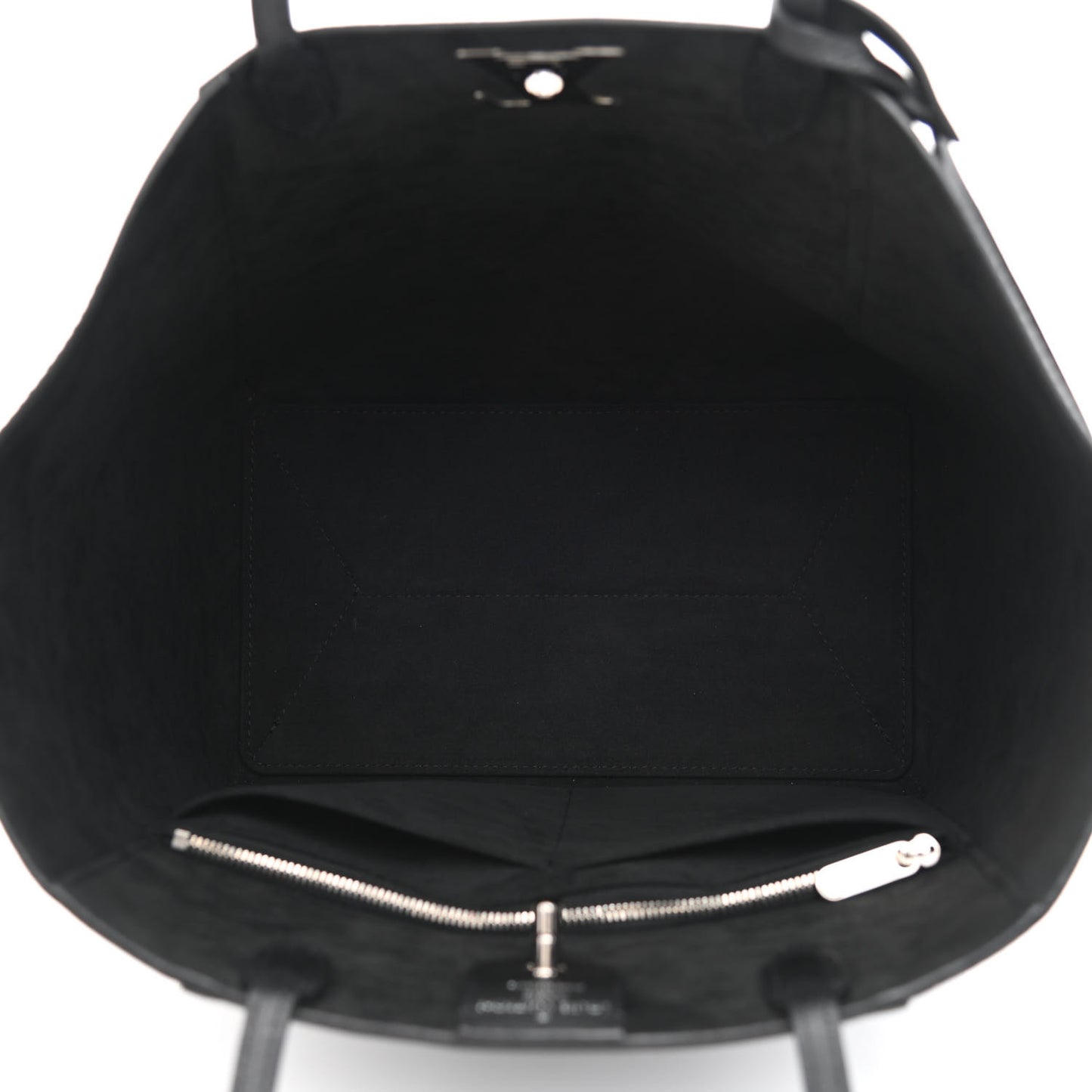 Calfskin Lockme Cabas Black