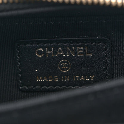 Chanel Caviar Quilted Mini Boy Clutch With Chain Black 6 of 10