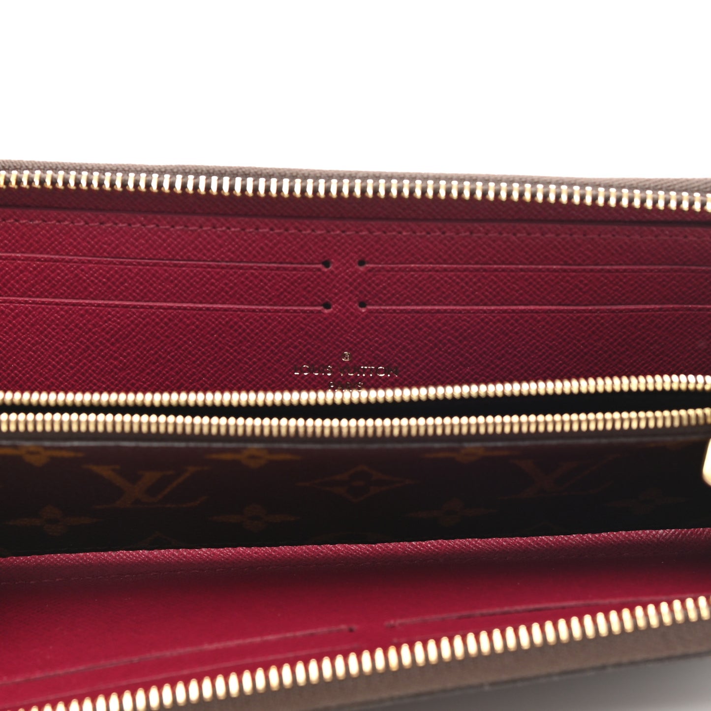 Monogram Clemence Wallet Fuchsia
