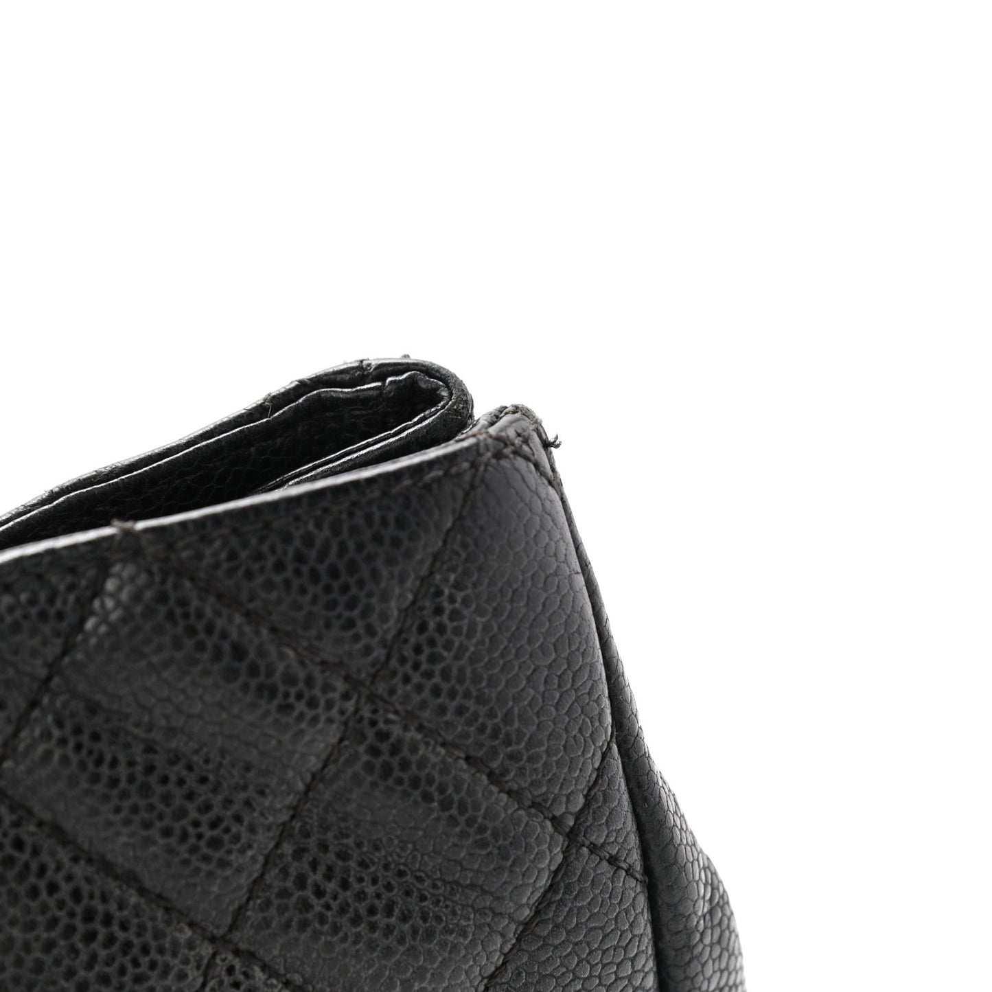Caviar Quilted Grand Shopping Tote GST Black